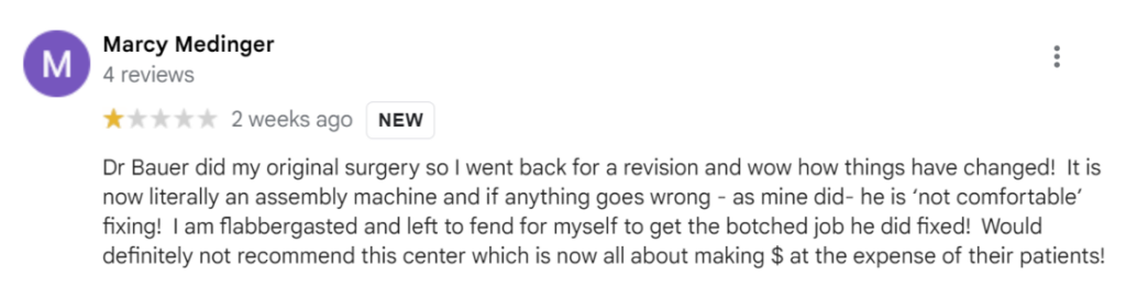 Negative review