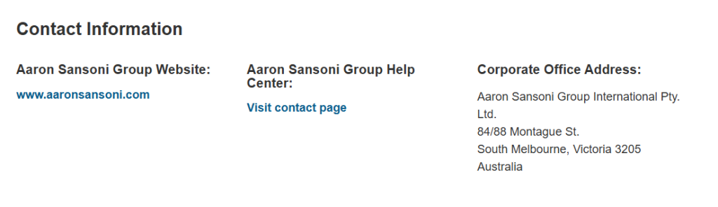 The Aaron Sansoni Group 