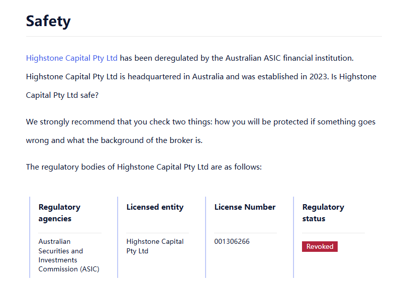 Highstone Capital